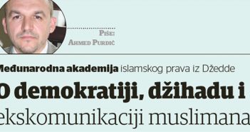 AHMED PURDIĆ: O DEMOKRATIJI, DŽIHADU I EKSKOMUNIKACIJI MUSLIMANA