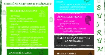 REDOVNE SEDMIČNE AKTIVNOSTI U DŽEMATU