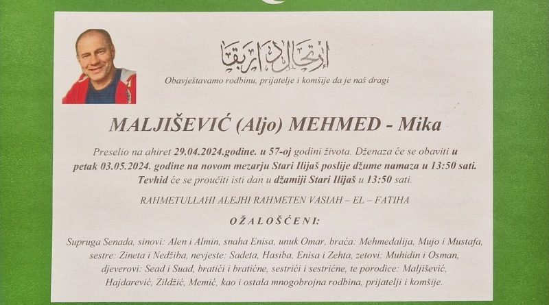 Maljišević (Aljo) Mehmed