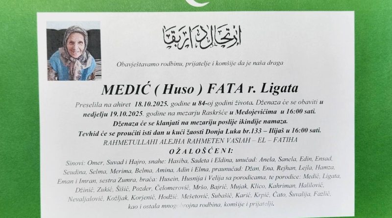 Medić (Huso) Fata rođena Ligata