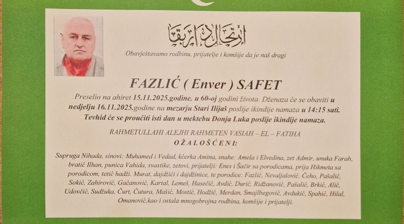 Fazlić (Enver) Safet