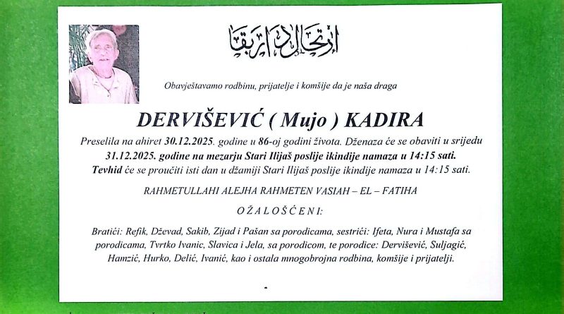 Dervišević (Mujo) Kadira