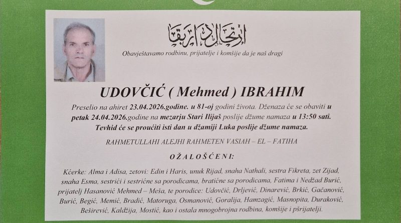 Udovčić (Mehmed) Ibrahim