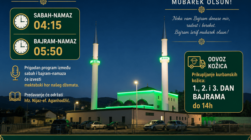 OBAIJESTI VEZANE ZA KURBAN-BAJRAM