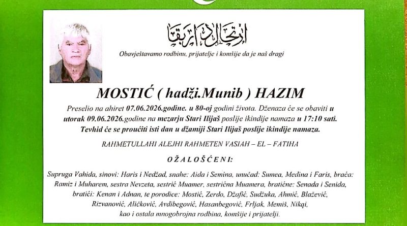 Mostić (hadži Munib) Hazim