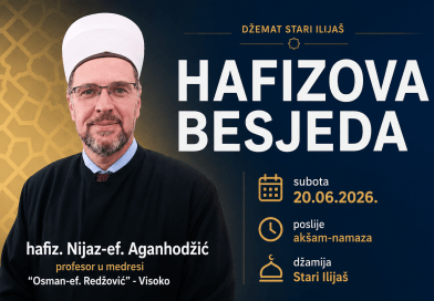 HAFIZOVA BESJEDA – hfz. NIJAZ-ef. AGANHODŽIĆ