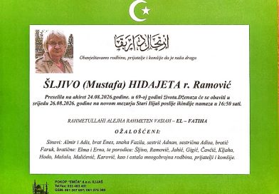 Šljivo (Mustafa) Hidajeta rođ. Ramović