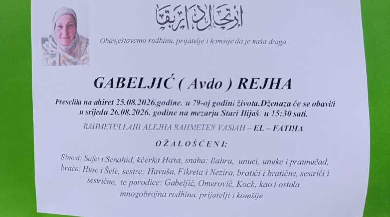 Gabeljić (Avdo) Rejha