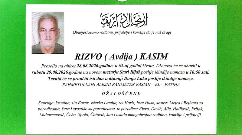 Rizvo (Avdija) Kasim