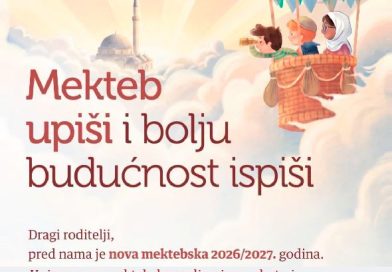 Mekteb upiši i bolju budućnost ispiši!