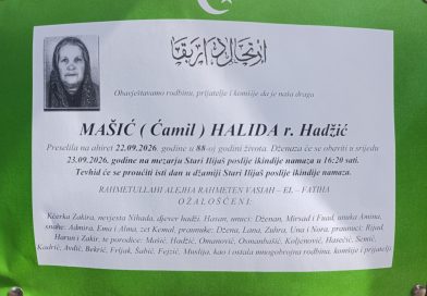 Mašić (Ćamil) Halida rođena Hadžić